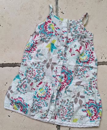 Robe d'été légère Kidkanai fleurie - 3 ans