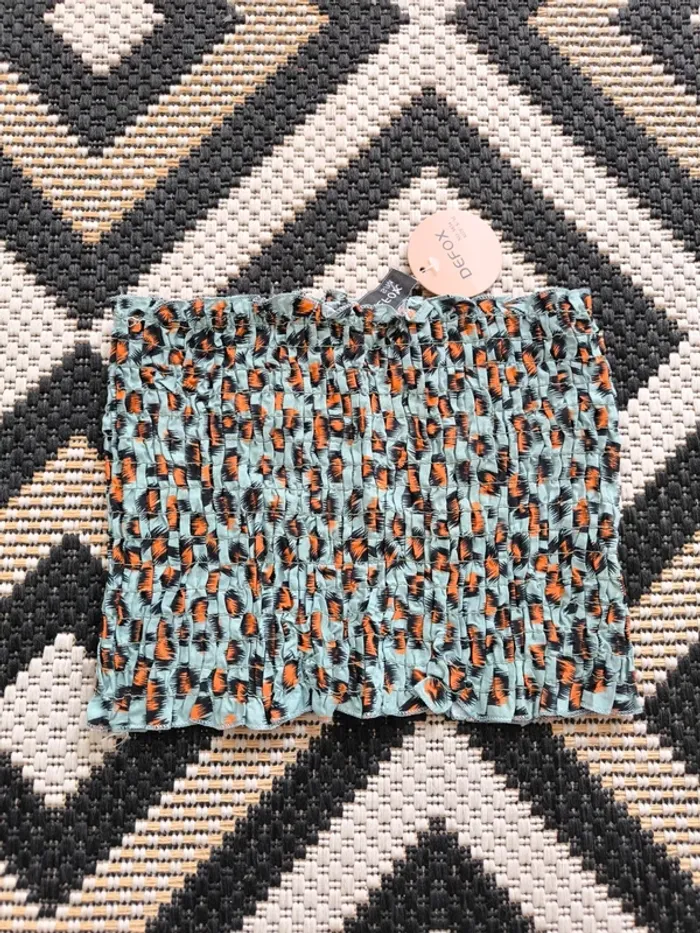 Haut bandeau smocké Defox – Taille S/M – Neuf avec étiquette