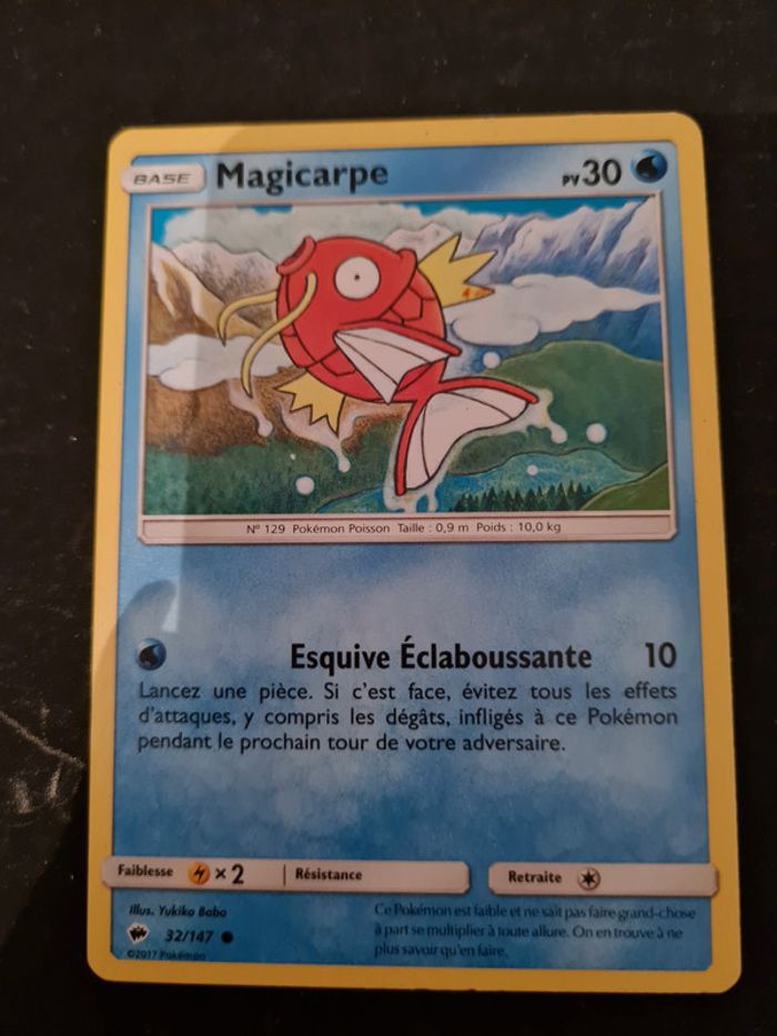 Carte pokémon Magicarpe 32/147 - photo numéro 1
