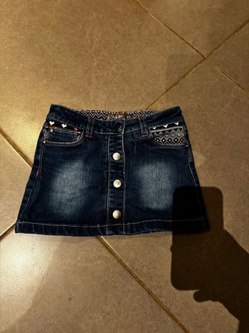 Jupe en jean - Orchestra / Orc - Lovely girl / Strass - Bleu marine - 6 ans