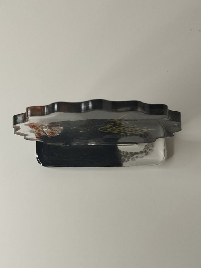 idée cadeau ornement bureau coiffeuse couvre tasse en résine abr030 - photo numéro 4