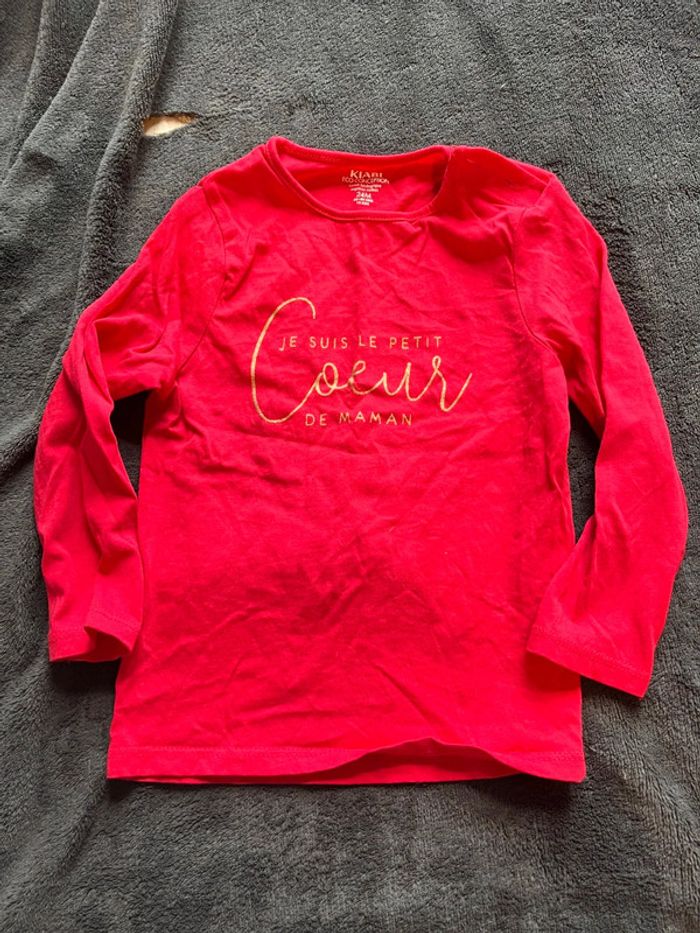 Sous pull message maman fille 24 mois