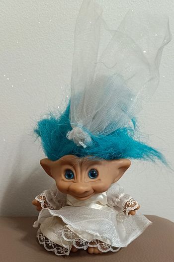 Troll mariee bleu