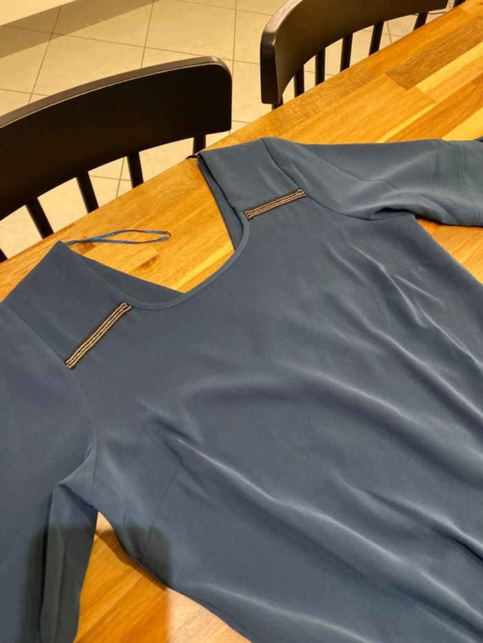 Robe bleue pétrole - photo numéro 2