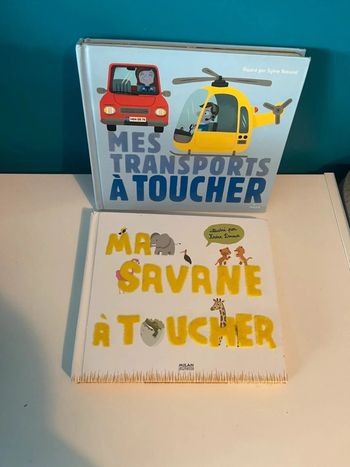 2 livres animé à toucher