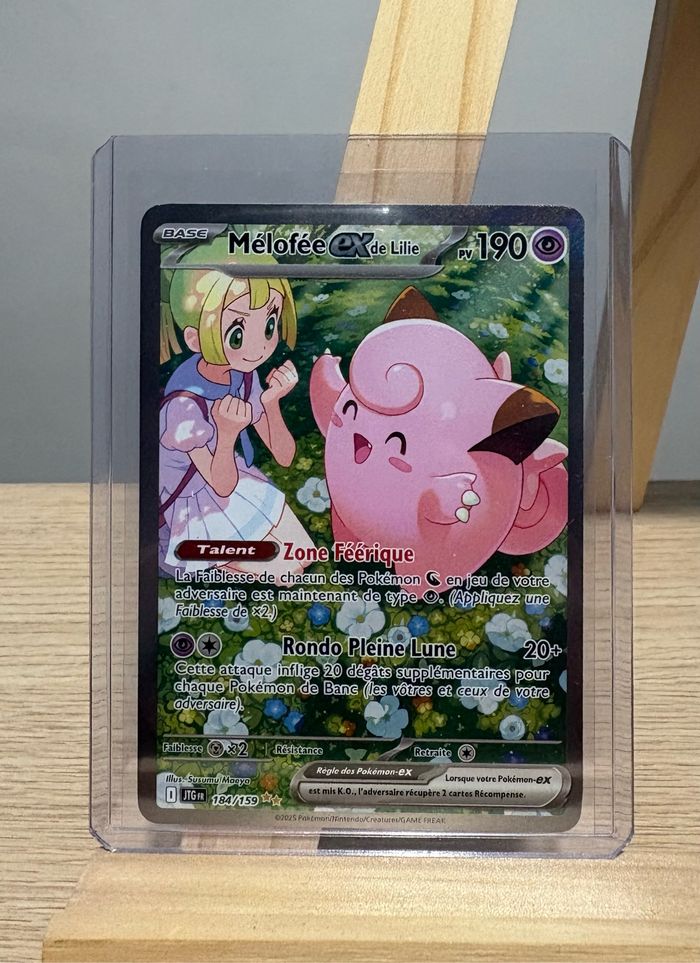 Pokémon Carte Mélofée Ex de Lilie