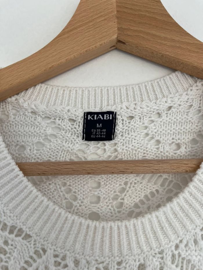 Pull blanc grossesse kiabi M - photo numéro 2