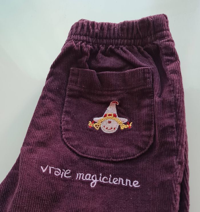 pantalon velours bébé fille 18 mois - photo numéro 3