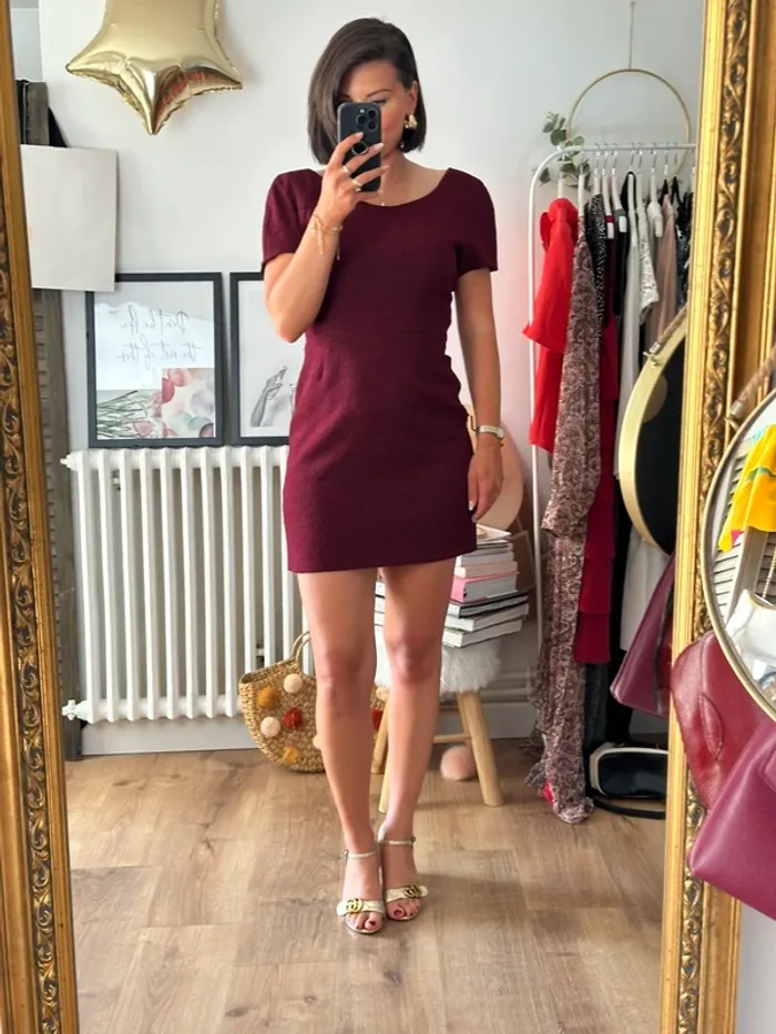 Robe The Kooples lie de vin taille 38 - photo numéro 3
