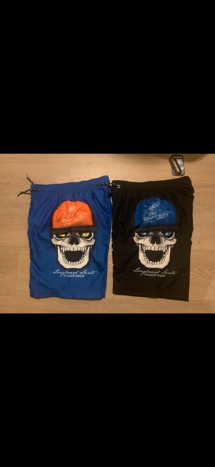 2short et 1tee shirt marqué longboard neuf taille 10ans