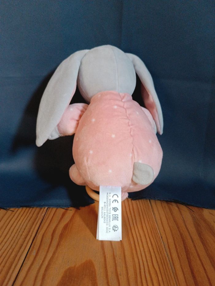 Magnifique peluche bébé fille musical cordon et anneau en Bois Simba toys - photo numéro 3