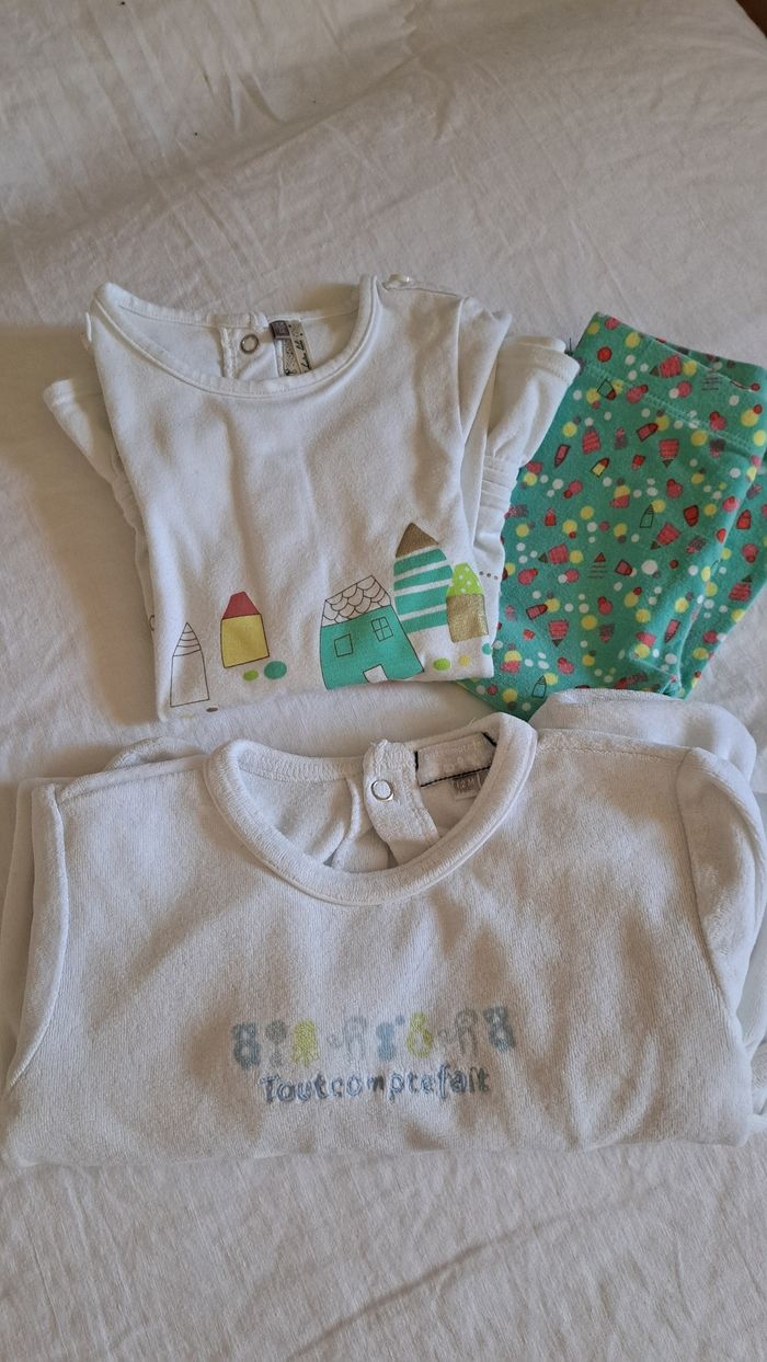 Lot de 3 articles fille 12 mois