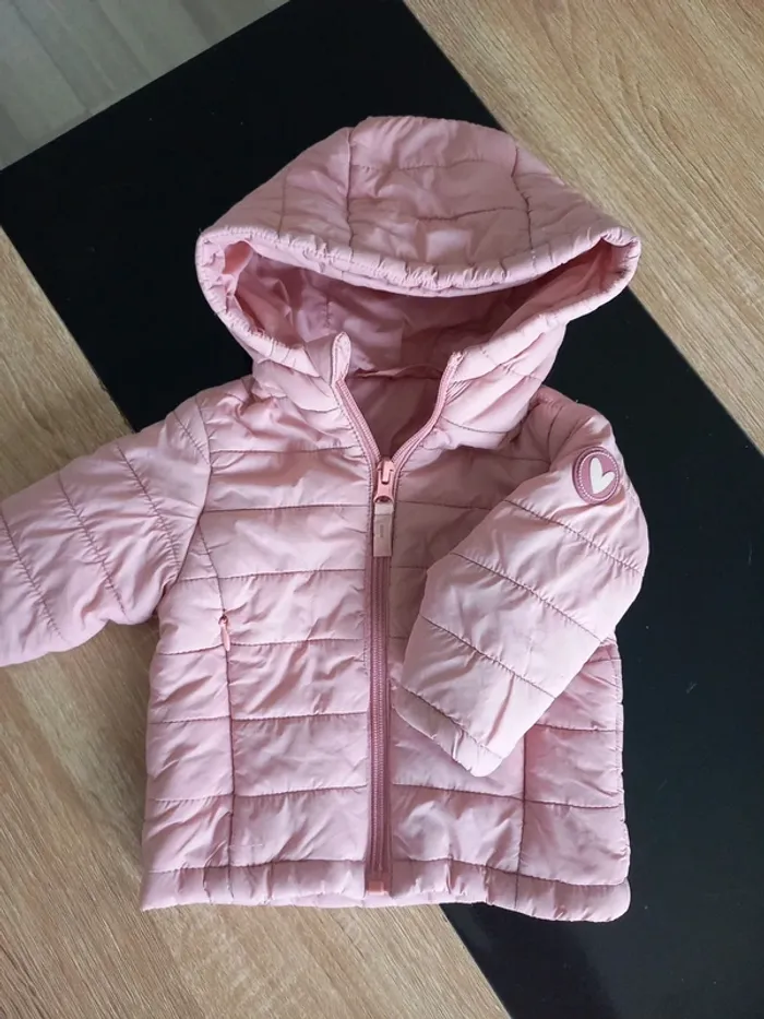 Doudoune rose légère, bébé 6 mois - photo numéro 6