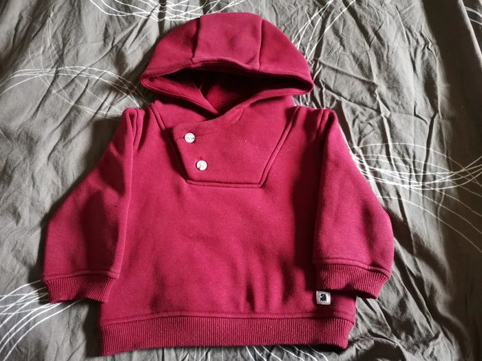 Pull à capuche bébé 12 mois