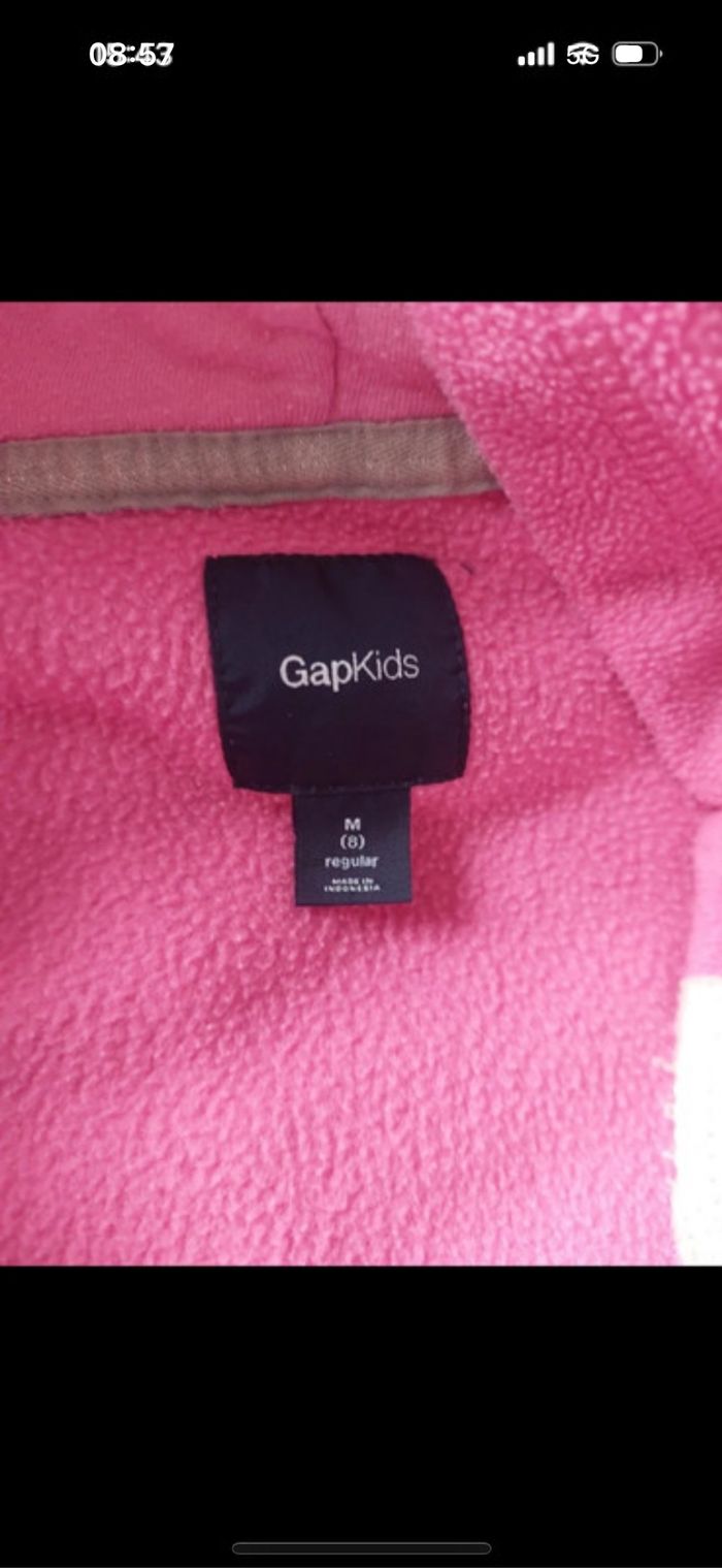 Veste polaire  fille GAP taille M enfant 8 ans - photo numéro 3