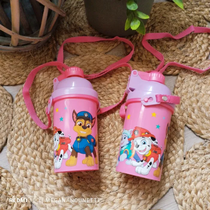 🐶 Lot x2 Gourdes Paw Patrol – Lien de Transport Intégré – Bon État Général - photo numéro 3