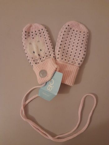 Paire de moufles fille hiver