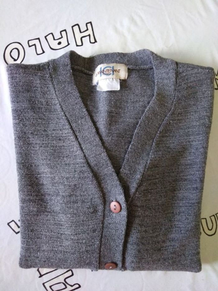 Gilet gris Ici & Maintenant Taille M