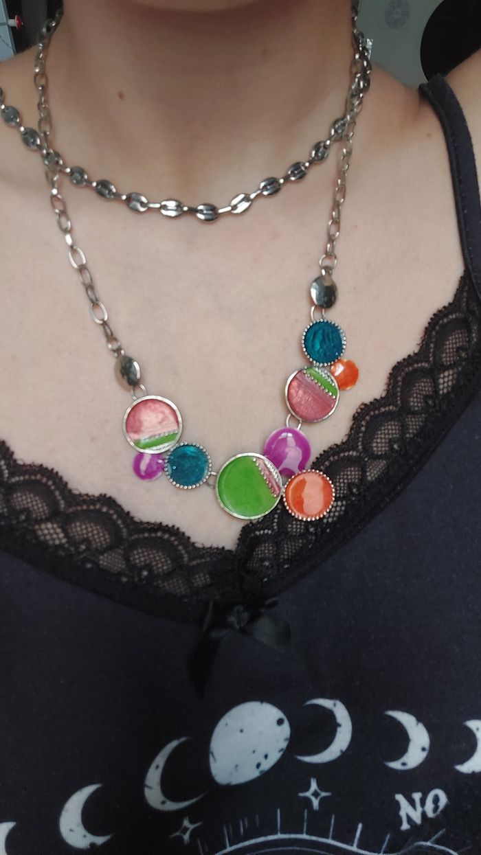 Lot de bijoux marron et multicolore - photo numéro 9