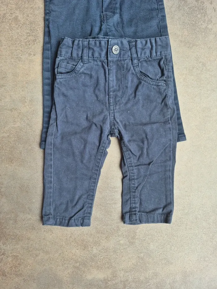 Lot 5 pantalons + 1 short 6 mois garçon - photo numéro 10