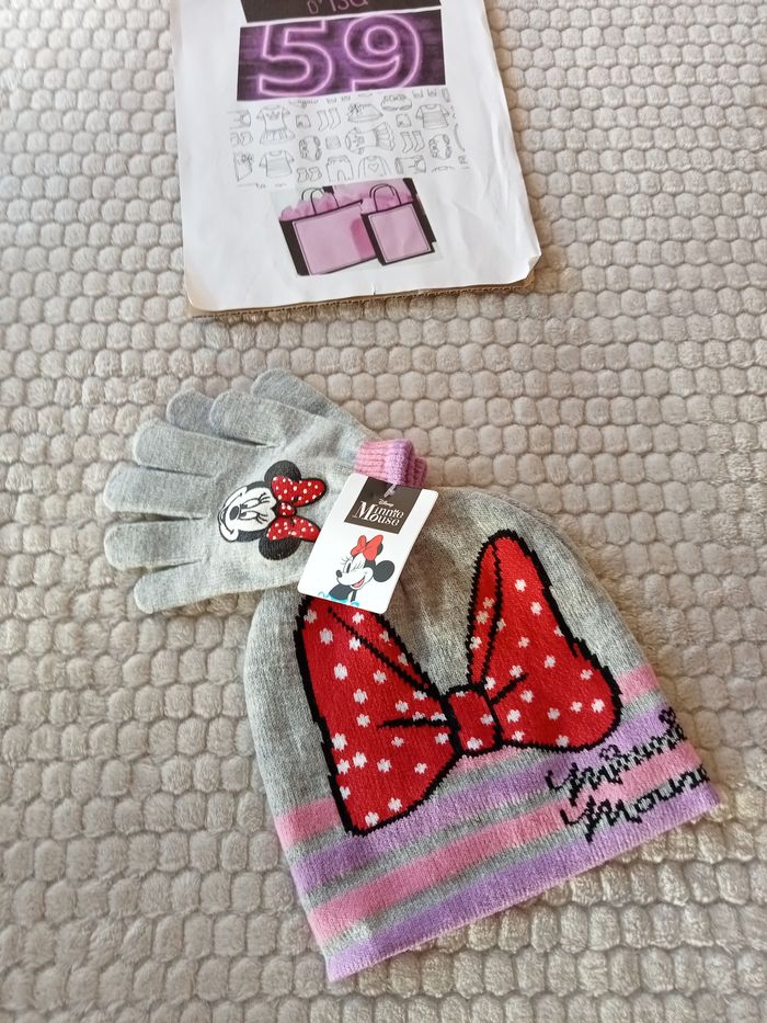 Ensemble bonnet gants Minnie