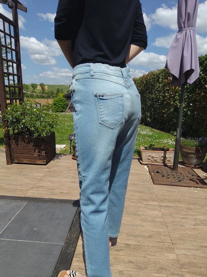 Jean boyfriend bleu clair T40 - Active Wear La Redoute - photo numéro 4