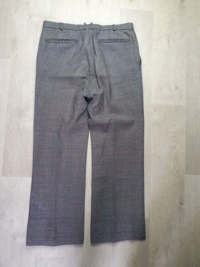 Pantalon Costume Laine Marron / Beige - photo numéro 4