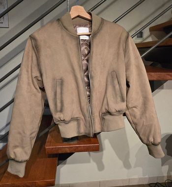 Bombers femme court beige