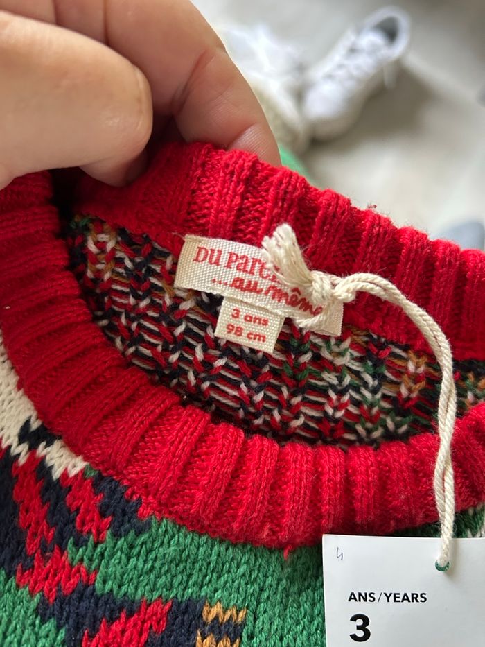 Pull chaud de Noël #du pareil au même #3 ans neuf - photo numéro 7