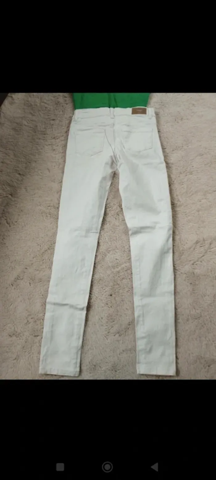 Jean blanc slim Gaspard Promod 34 - photo numéro 2