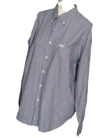 Chemise chemisier tunique automne hiver vichy carreaux plaid écossais marine