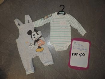 ensemble disney baby 9 mois neuf les manches se tourne pour garder les mains de bébé au chaud