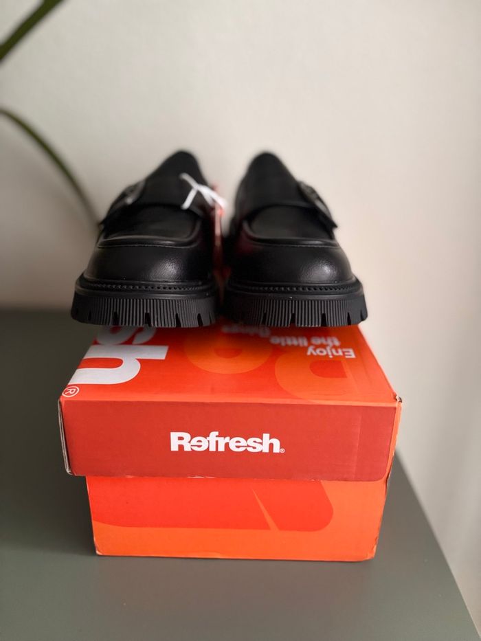 Mocassins Refresh Noirs à Boucle (Plateformes) - État Neuf - Pointure 37 - photo numéro 7