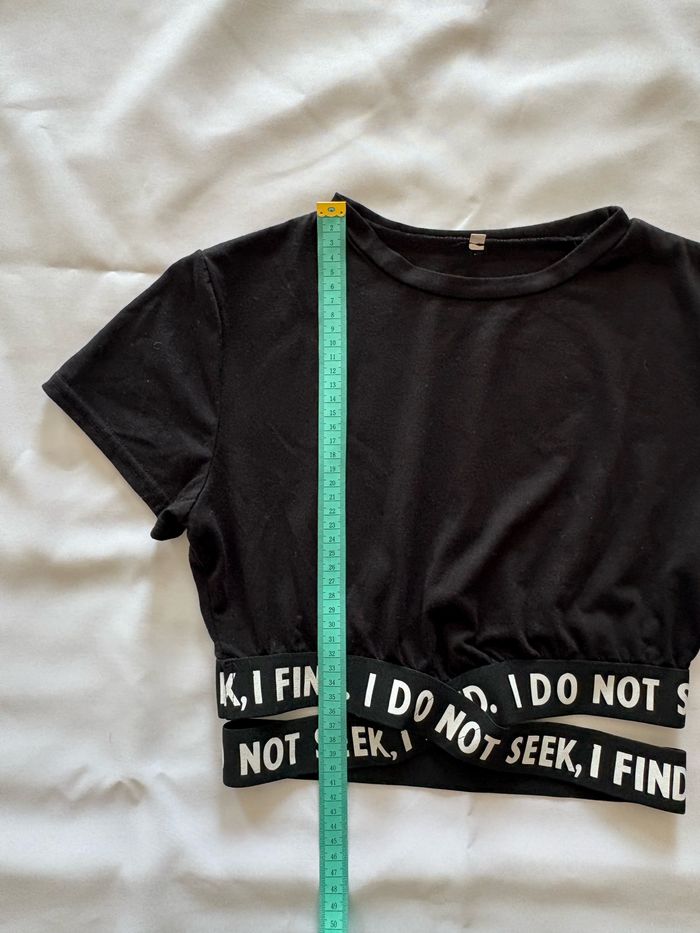 T-shirt avec bandes élastiques - SHEIN - M/38 - photo numéro 6