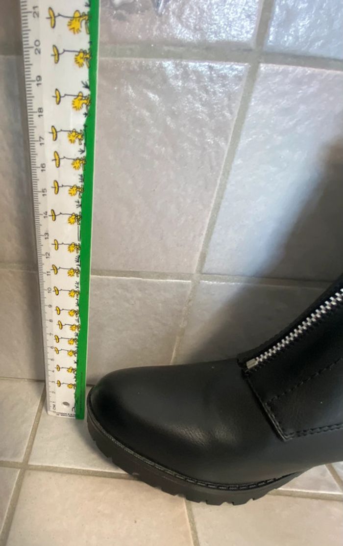 Bottines neuves noires avec tirette 40 - photo numéro 9