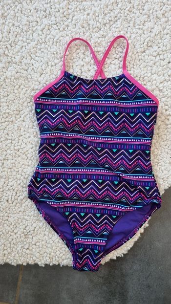 Maillot de bain 10 ans violet belle qualité