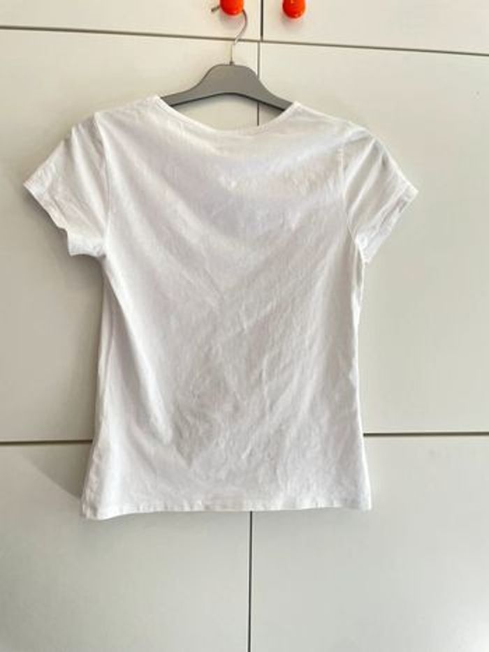 T-shirt blanc effet étoiles ethniques taille M Mim - photo numéro 2
