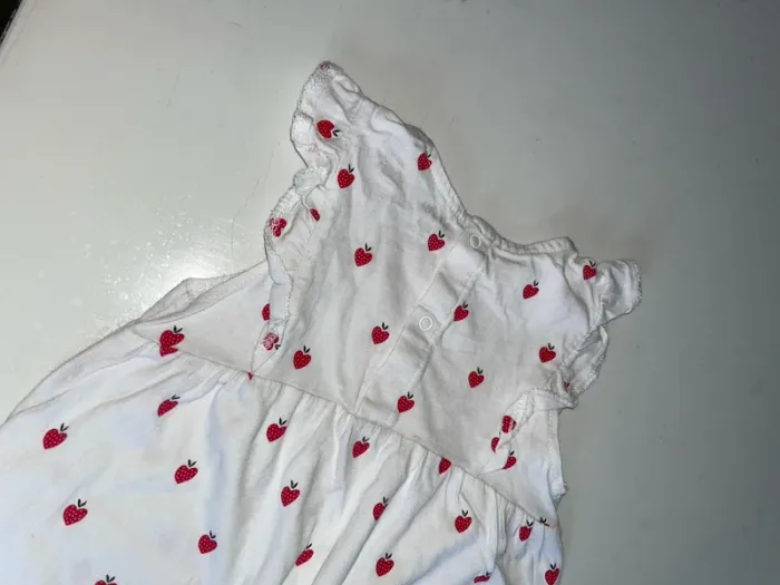 barboteuse en coton fraise - photo numéro 5