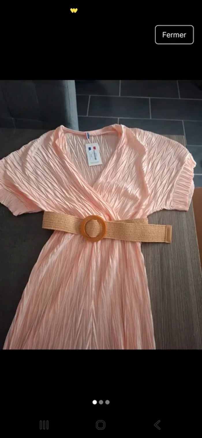 Combinaison longue avec ceinture