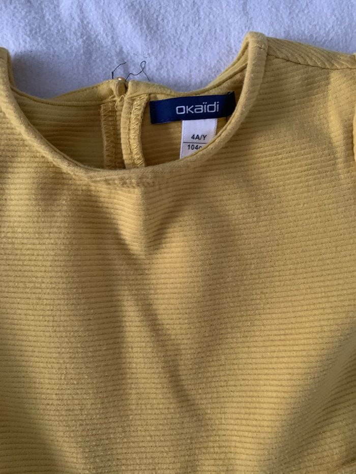 Robe jaune okaïdi taille 4 ans - photo numéro 3