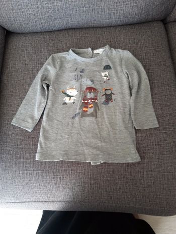 T shirt garçon longues manches