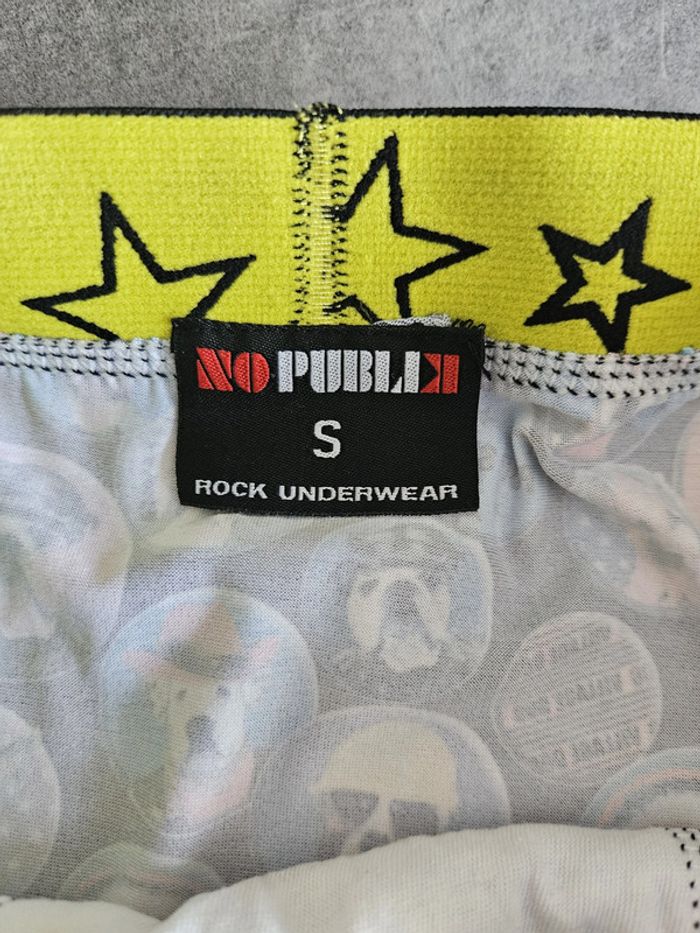 Boxer / caleçon homme - noir à motifs de pins de chiens - S - No Publik Rock Underwear - photo numéro 3