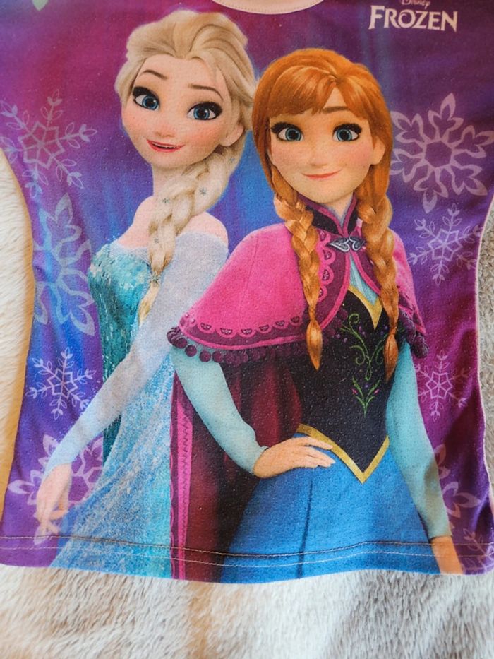 Tee-shirt manches courtes reine des neiges/ frozen - photo numéro 2