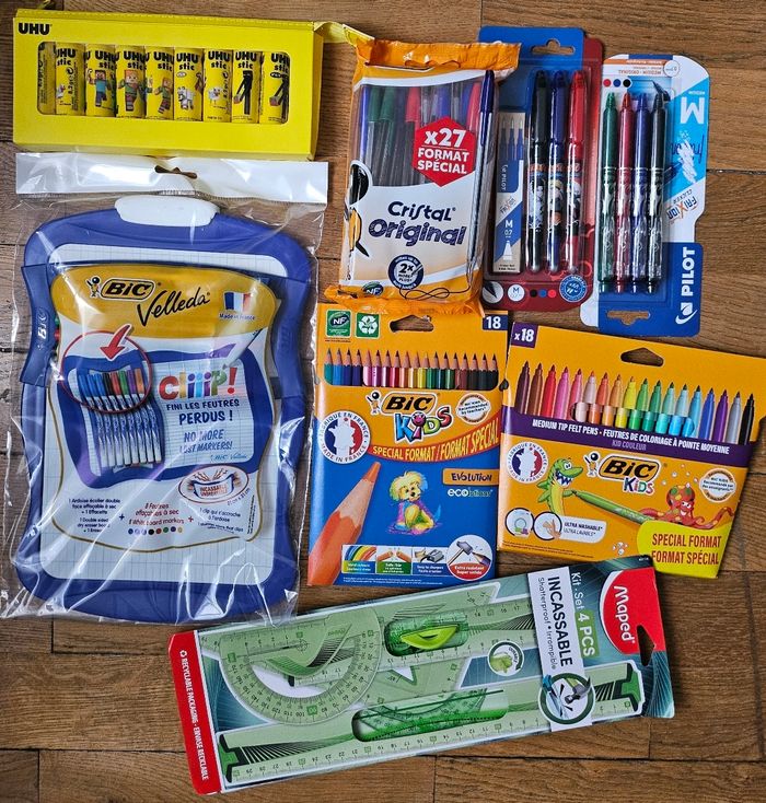 Lot ardoise stylo feutre colle stylos