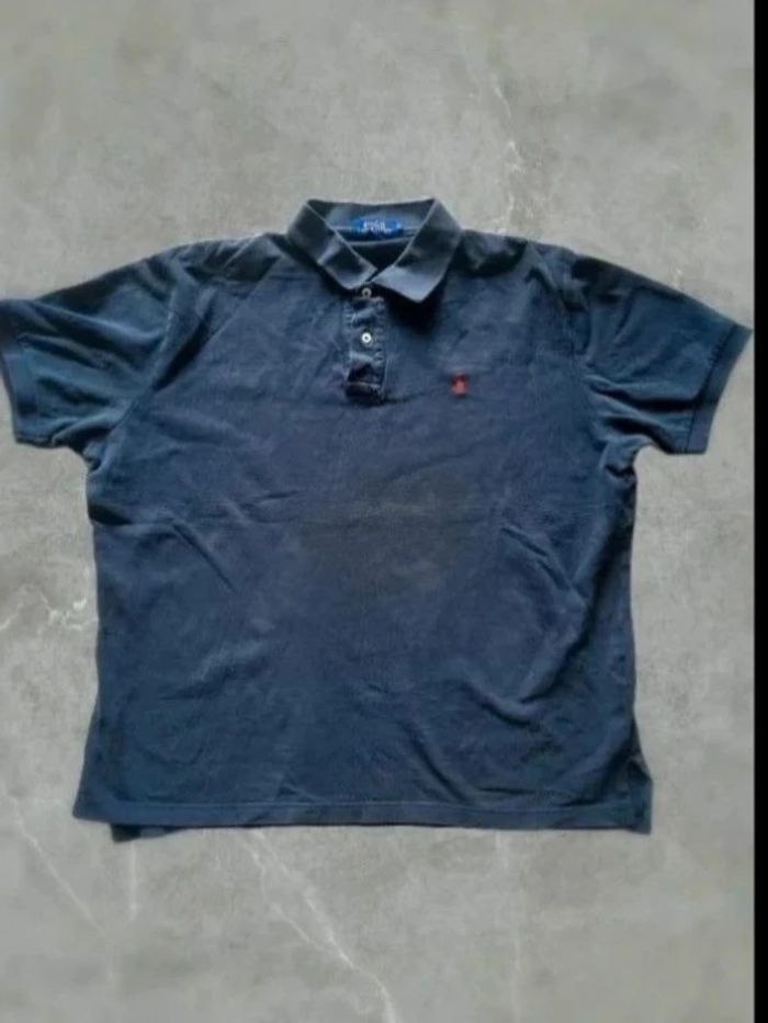 Polo  Ralph  Lauren Bleu Marine  Logo Brodé  100 % Coton  Taille XL - photo numéro 2