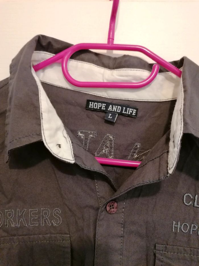 Chemise homme manches longues très bon état taille L - photo numéro 4