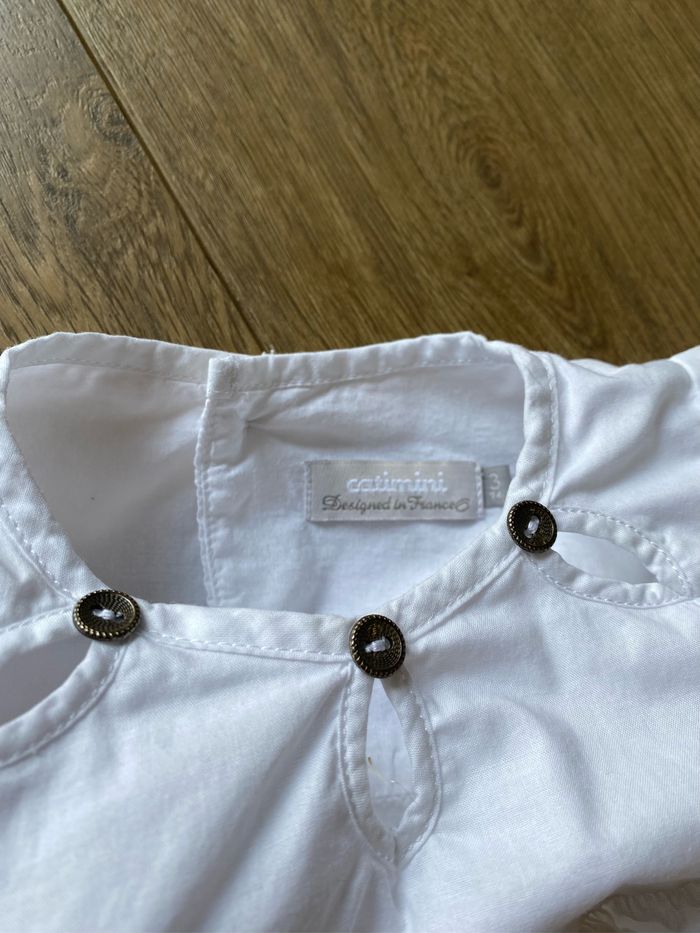 Robe blanche Catimini 3 ans - photo numéro 4