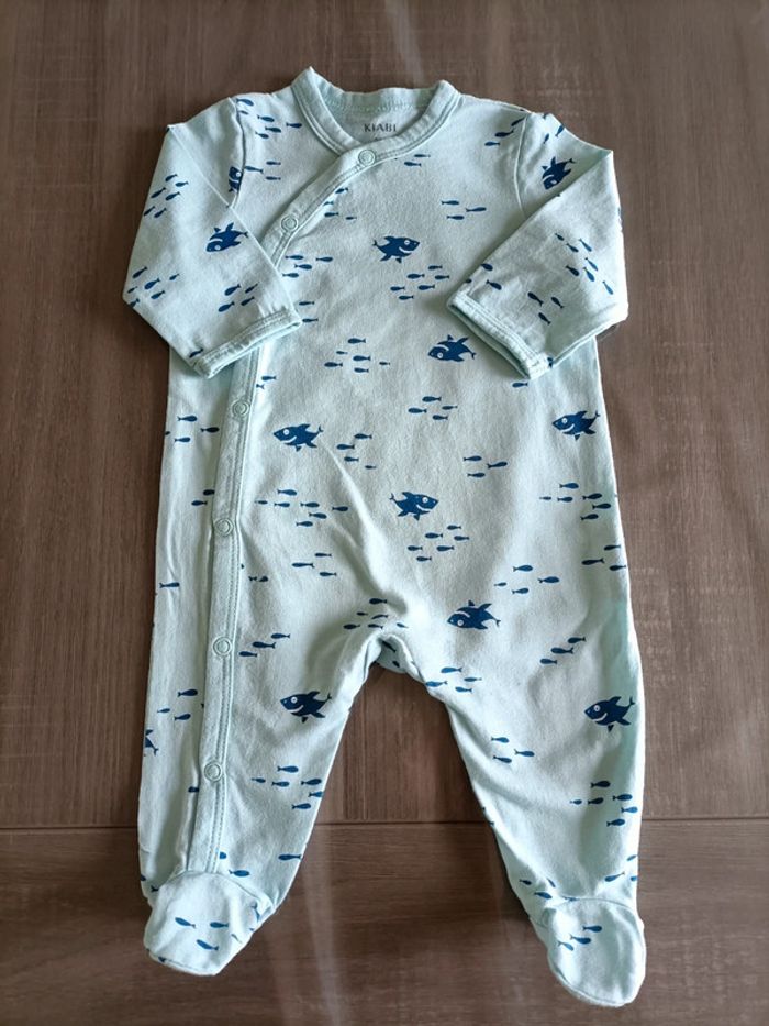Lot de 2 pyjamas légers coton 3 mois - photo numéro 2