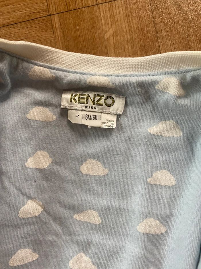 Ensemble bleu turquoise taille 6 mois Kenzo - photo numéro 4