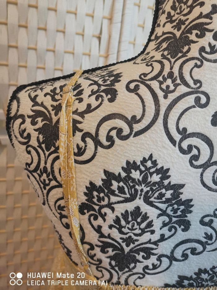 💕Jolie Robe d'été jaune à motif BZB - Bretelles fines - femme Taille S/ 36 💕 - photo numéro 9